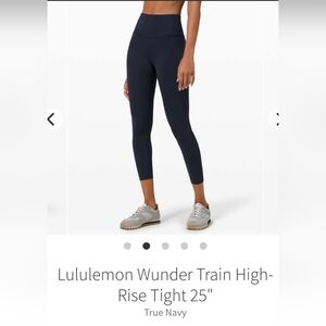 Lululemon Wunder Train High Rise Legging, 25"